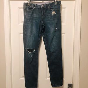 Gap - straight leg skinny jeans - size 14